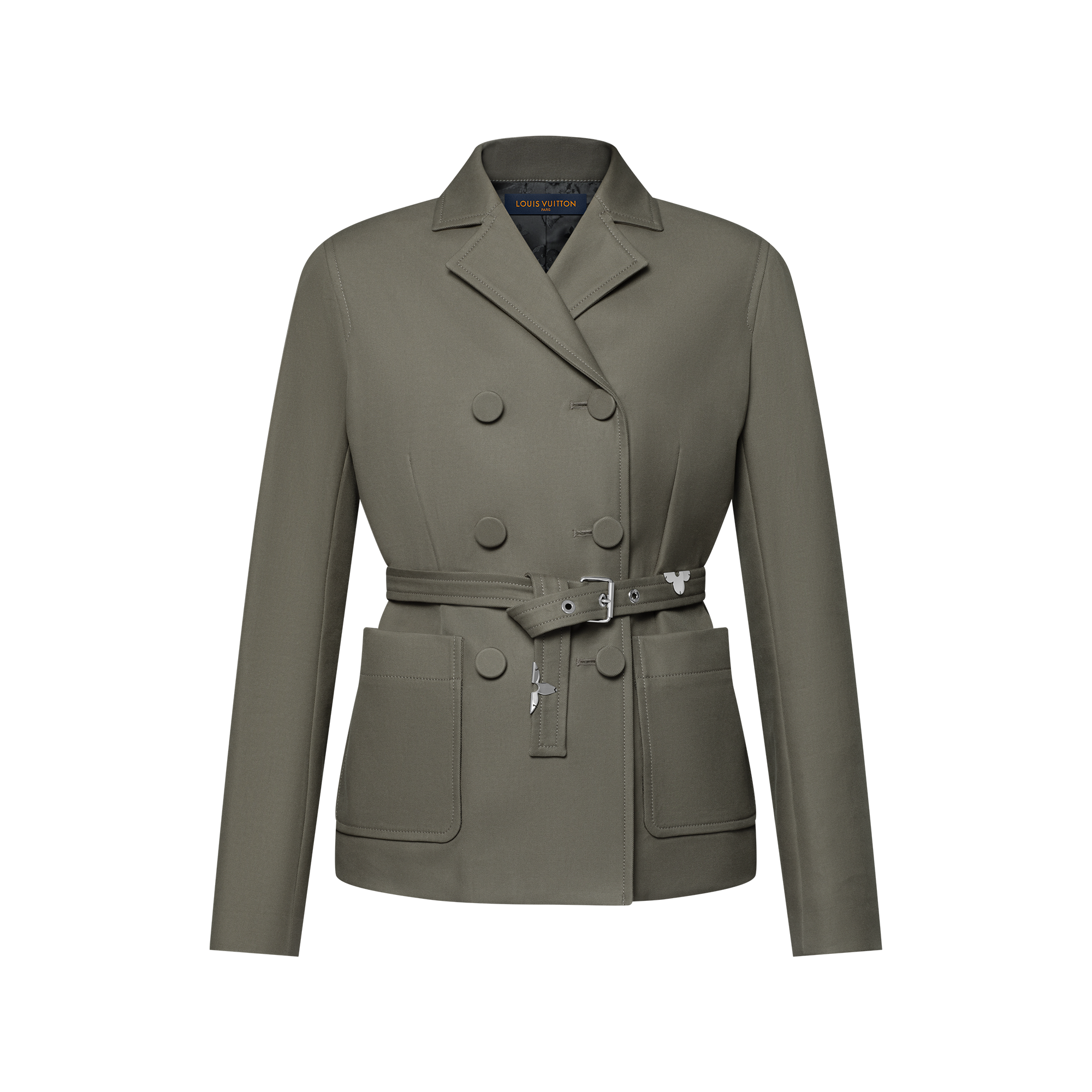 ルイヴィトン LOUIS VUITTON レザー ヨーク メルトン ハーフコート Wool Melton Stand Collar Zip Blouson | YOKE Official Website